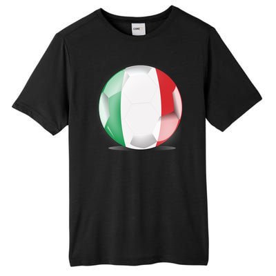 Soccer Ball Country Flag Italy Tall Fusion ChromaSoft Performance T-Shirt