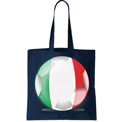 Soccer Ball Country Flag Italy Tote Bag