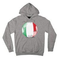 Soccer Ball Country Flag Italy Hoodie