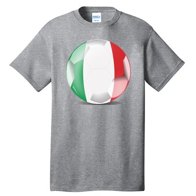 Soccer Ball Country Flag Italy Tall T-Shirt