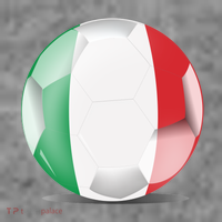 Soccer Ball Country Flag Italy Tall T-Shirt