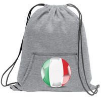 Soccer Ball Country Flag Italy Sweatshirt Cinch Pack Bag