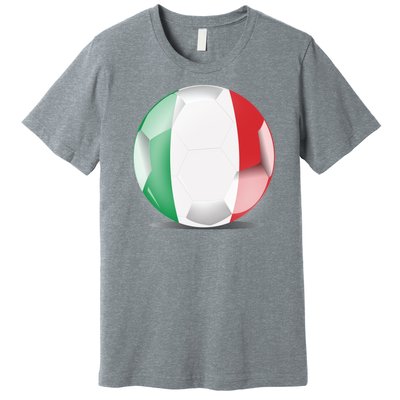 Soccer Ball Country Flag Italy Premium T-Shirt