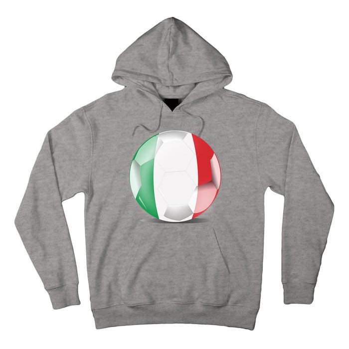 Soccer Ball Country Flag Italy Tall Hoodie