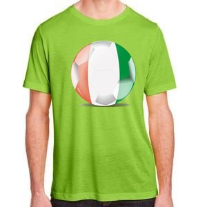 Soccer Ball Country Flag Ivory Coast Adult ChromaSoft Performance T-Shirt