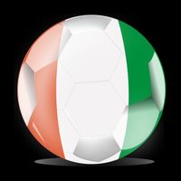 Soccer Ball Country Flag Ivory Coast Doggie Tank