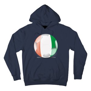 Soccer Ball Country Flag Ivory Coast Hoodie