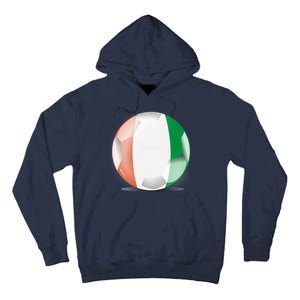 Soccer Ball Country Flag Ivory Coast Tall Hoodie