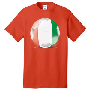 Soccer Ball Country Flag Ivory Coast Tall T-Shirt