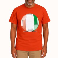 Soccer Ball Country Flag Ivory Coast Tall T-Shirt