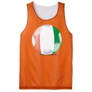 Soccer Ball Country Flag Ivory Coast Mesh Reversible Basketball Jersey Tank