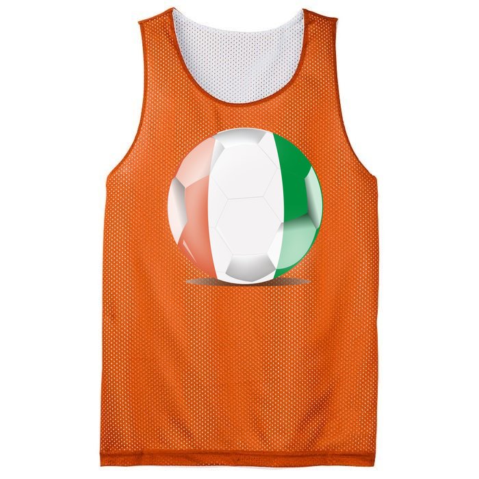 Soccer Ball Country Flag Ivory Coast Mesh Reversible Basketball Jersey Tank