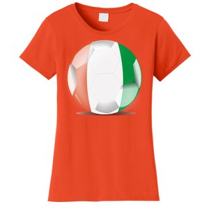 Soccer Ball Country Flag Ivory Coast Women's T-Shirt