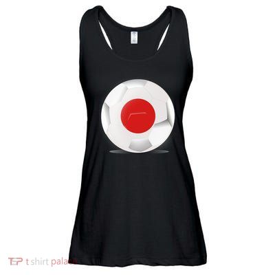 Soccer Ball Country Flag Japan Ladies Essential Flowy Tank