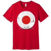 Soccer Ball Country Flag Japan Premium T-Shirt