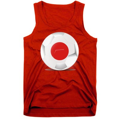 Soccer Ball Country Flag Japan Tank Top