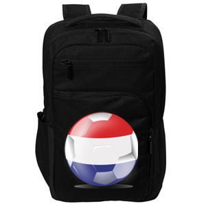 Soccer Ball Country Flag Netherlands Impact Tech Backpack