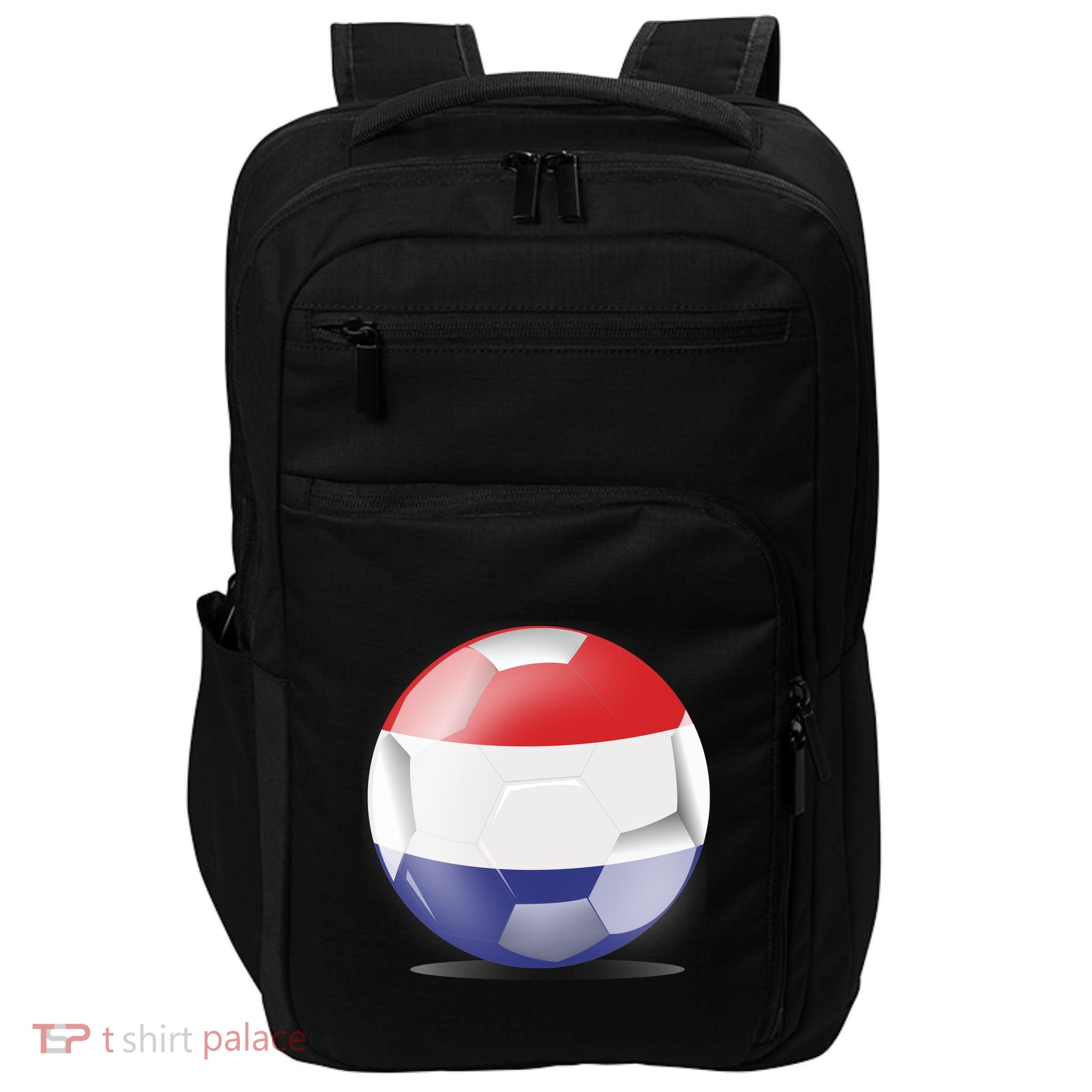 Soccer Ball Country Flag Netherlands Impact Tech Backpack