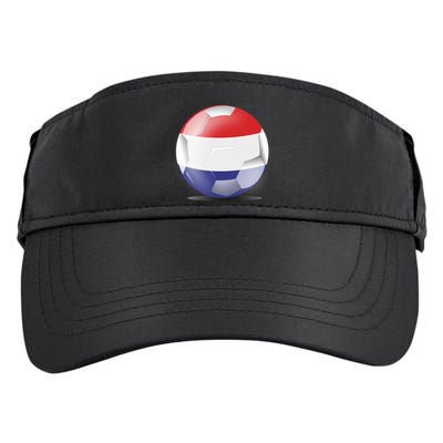 Soccer Ball Country Flag Netherlands Adult Drive Performance Visor