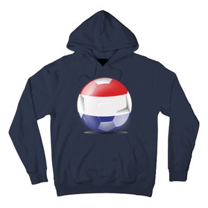 Soccer Ball Country Flag Netherlands Hoodie