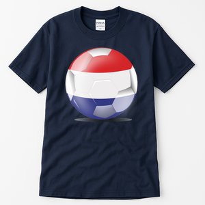 Soccer Ball Country Flag Netherlands Tall T-Shirt