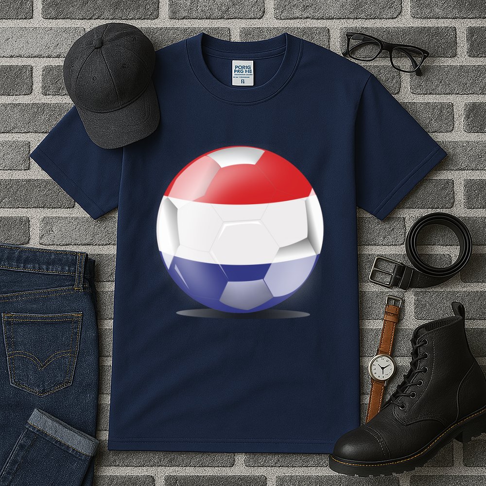 Soccer Ball Country Flag Netherlands Tall T-Shirt