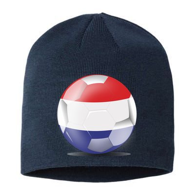 Soccer Ball Country Flag Netherlands Sustainable Beanie