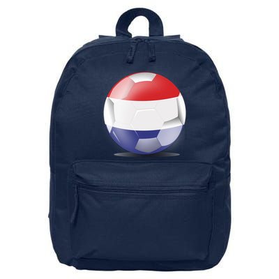 Soccer Ball Country Flag Netherlands 16 in Basic Backpack