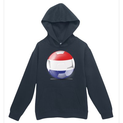 Soccer Ball Country Flag Netherlands Urban Pullover Hoodie