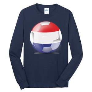 Soccer Ball Country Flag Netherlands Tall Long Sleeve T-Shirt