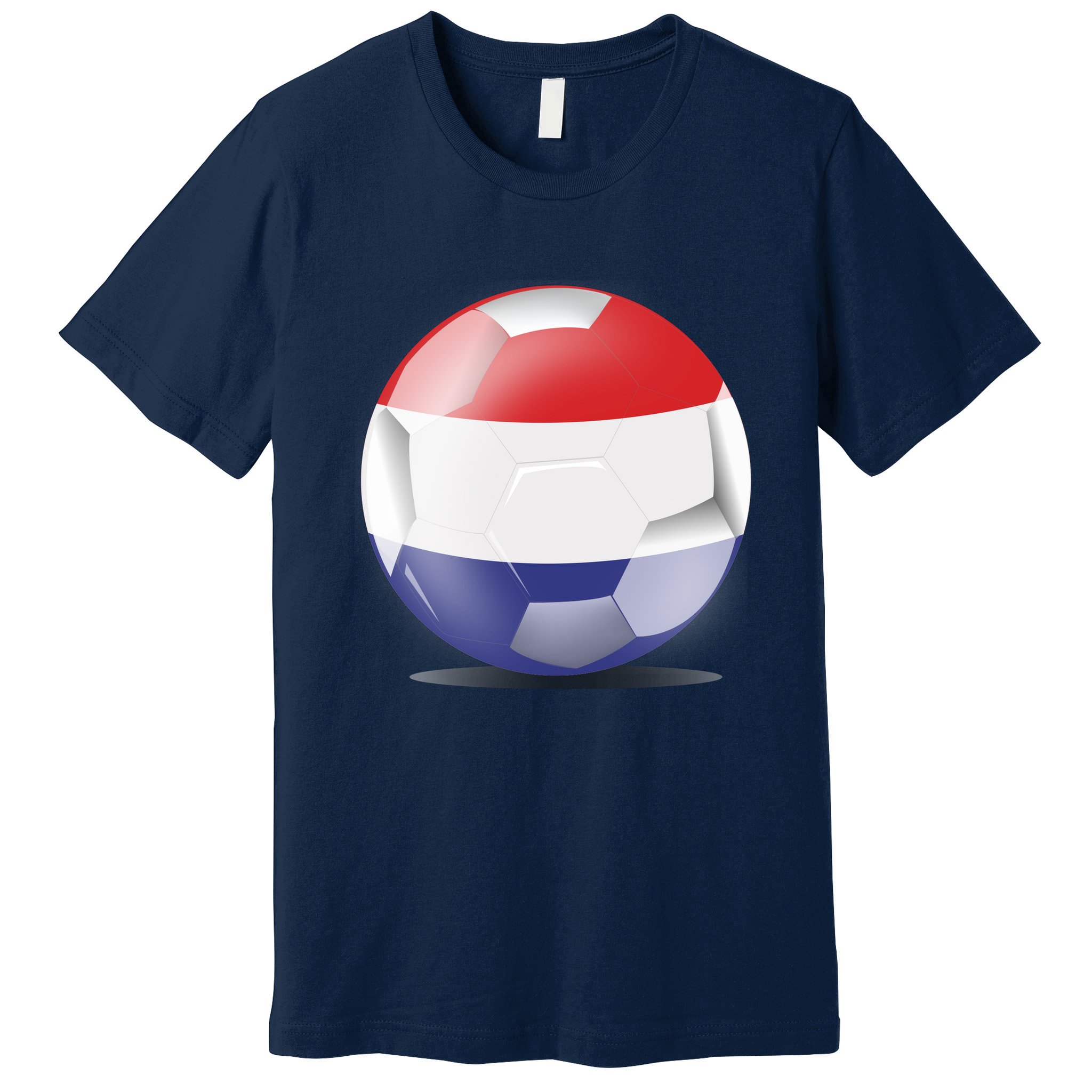 Soccer Ball Country Flag Netherlands Premium T-Shirt