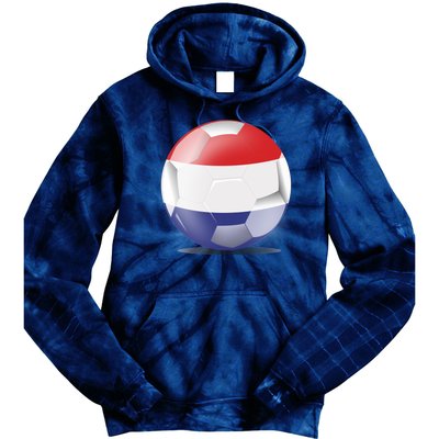 Soccer Ball Country Flag Netherlands Tie Dye Hoodie