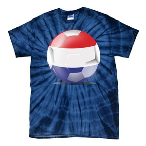 Soccer Ball Country Flag Netherlands Tie-Dye T-Shirt