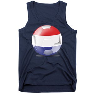 Soccer Ball Country Flag Netherlands Tank Top