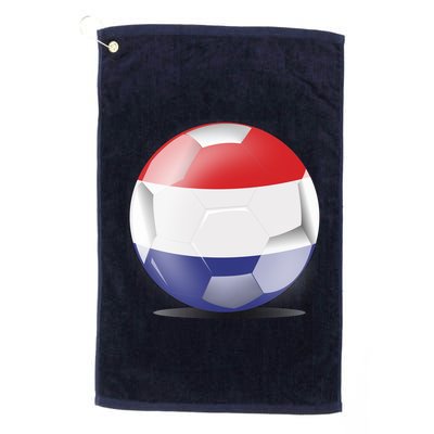 Soccer Ball Country Flag Netherlands Golf Towel