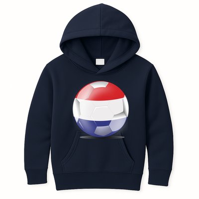 Soccer Ball Country Flag Netherlands Kids Hoodie