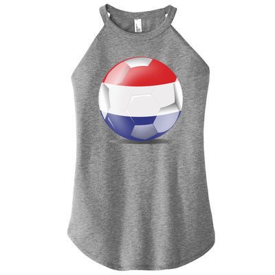 Soccer Ball Country Flag Netherlands Women’s Perfect Tri Rocker Tank