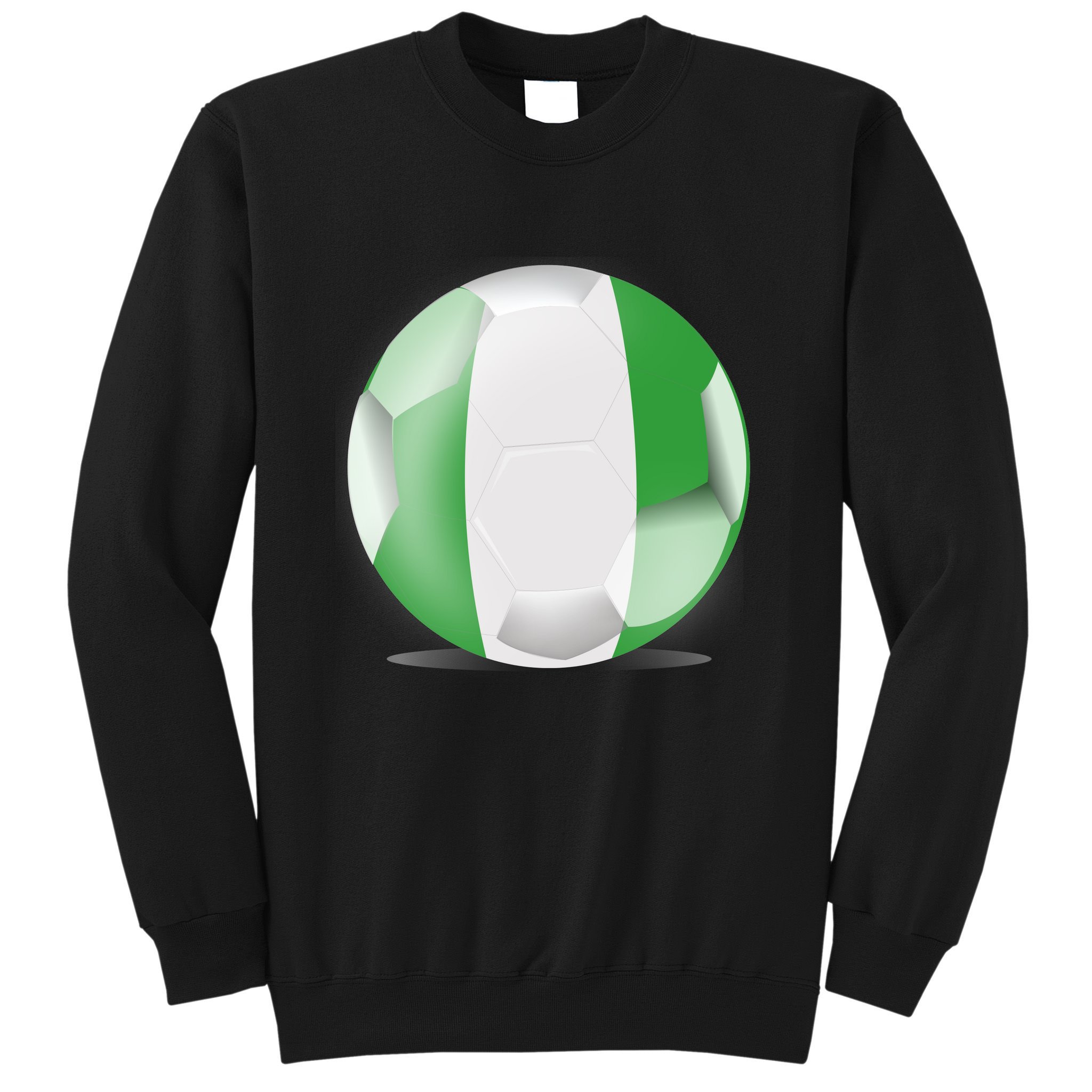 Soccer Ball Country Flag Nigeria Sweatshirt