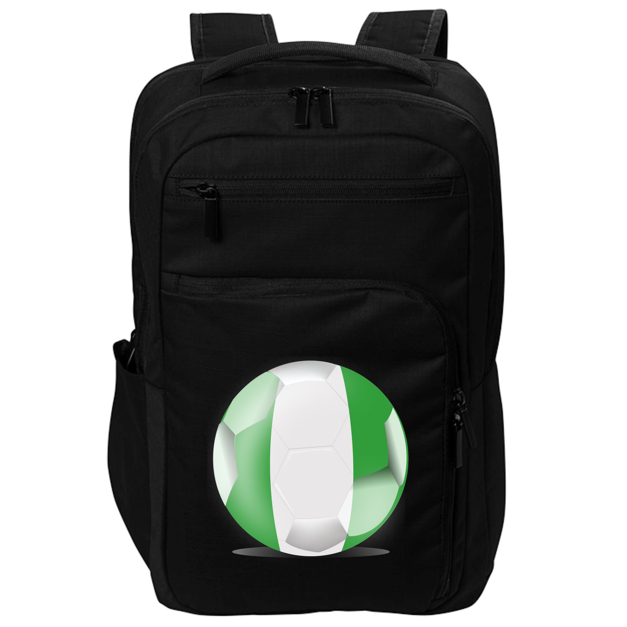Soccer Ball Country Flag Nigeria Impact Tech Backpack