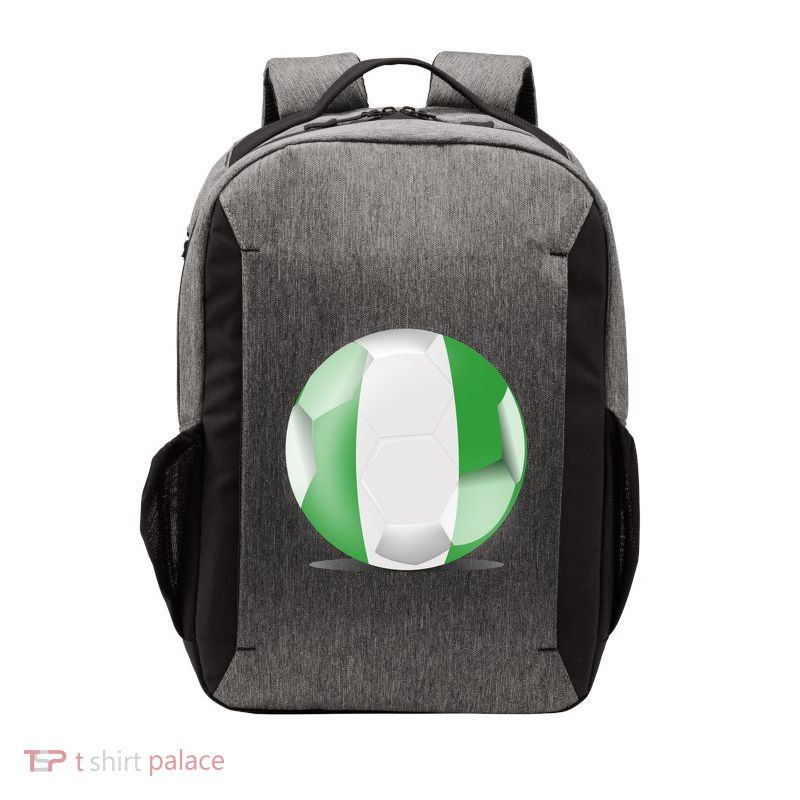 Soccer Ball Country Flag Nigeria Vector Backpack