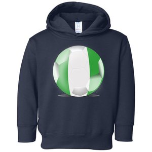 Soccer Ball Country Flag Nigeria Toddler Hoodie