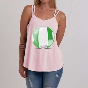 Soccer Ball Country Flag Nigeria Women's Strappy Tank