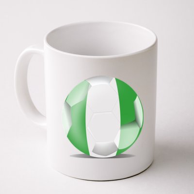 Soccer Ball Country Flag Nigeria Coffee Mug