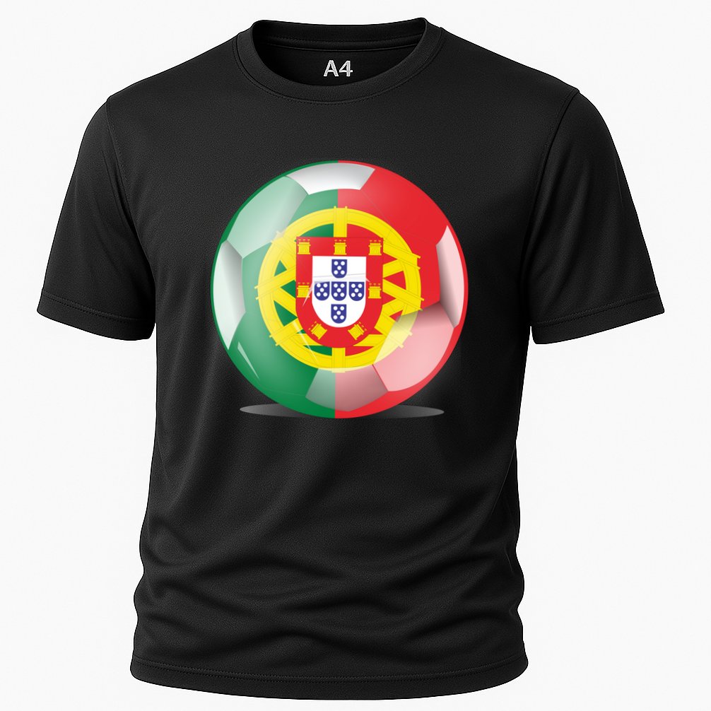 Soccer Ball Country Flag Portugal Performance Shirt