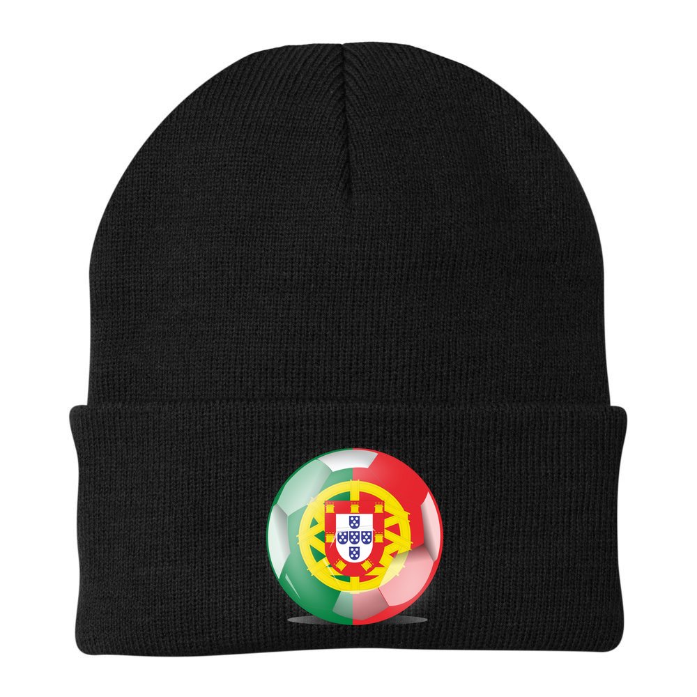 Soccer Ball Country Flag Portugal Beanie