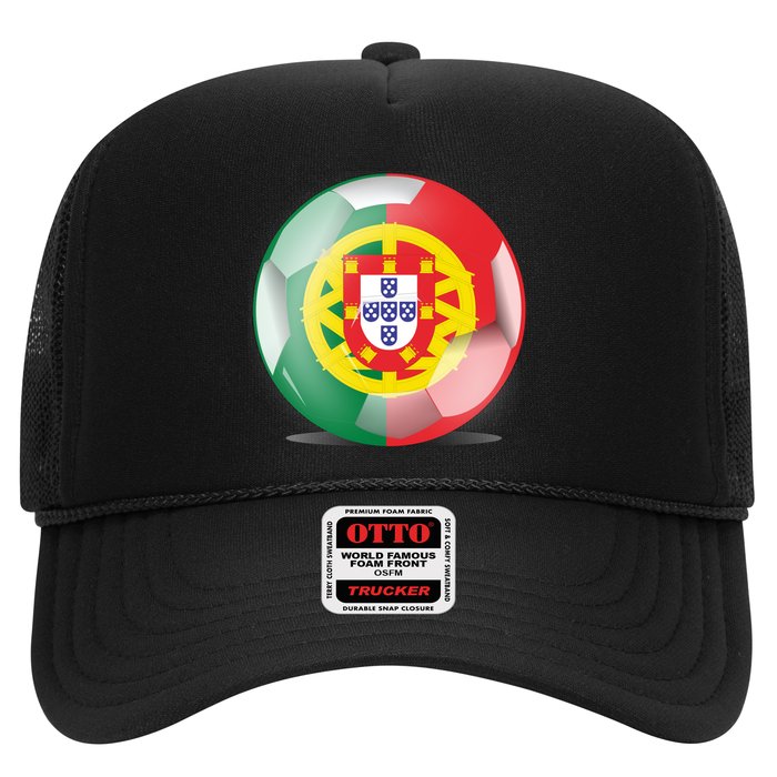 Soccer Ball Country Flag Portugal Trucker Hat
