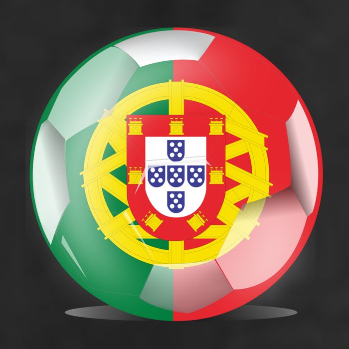 Soccer Ball Country Flag Portugal Trucker Hat