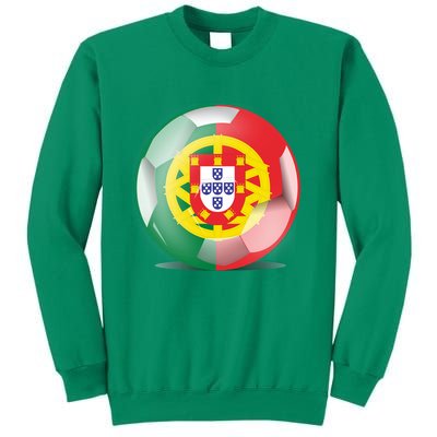 Soccer Ball Country Flag Portugal Sweatshirt
