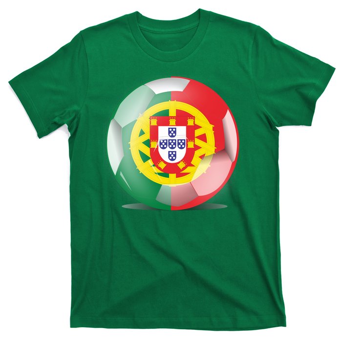 Soccer Ball Country Flag Portugal T-Shirt