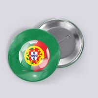 Soccer Ball Country Flag Portugal Button